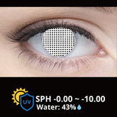 Cosplay Halloween Contact Lenses - White Mesh